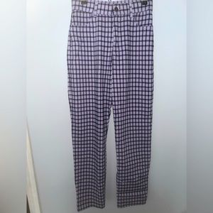 Hollister Purple Plaid Pants